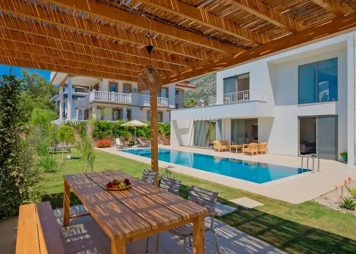 Willa Ion Indoor Heated Pool, Sauna, Jacuzzi, Underfloor Heating System Fethiye